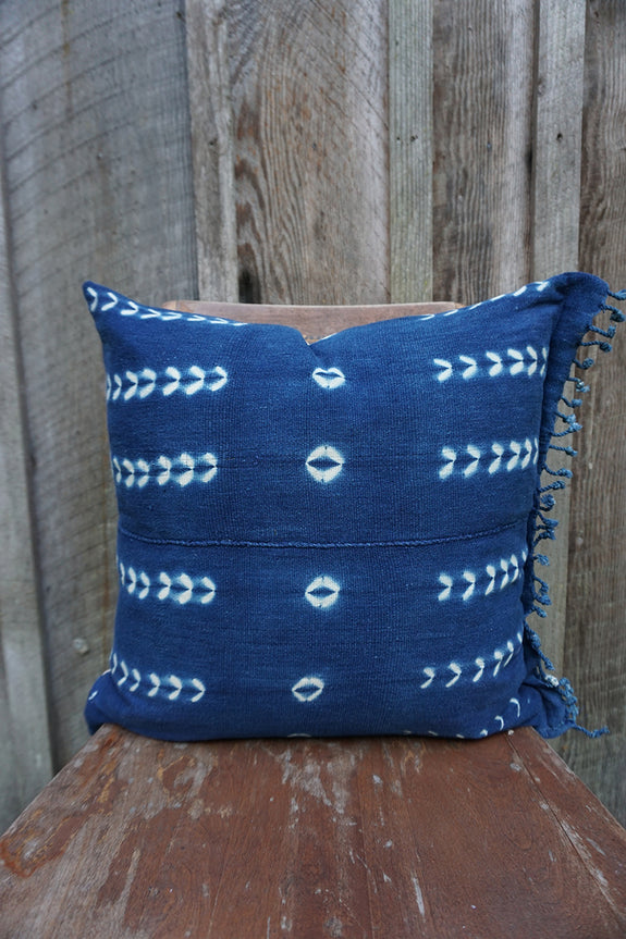 Romina - Vintage African Indigo Pillow