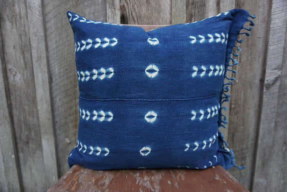 Romina - Vintage African Indigo Pillow