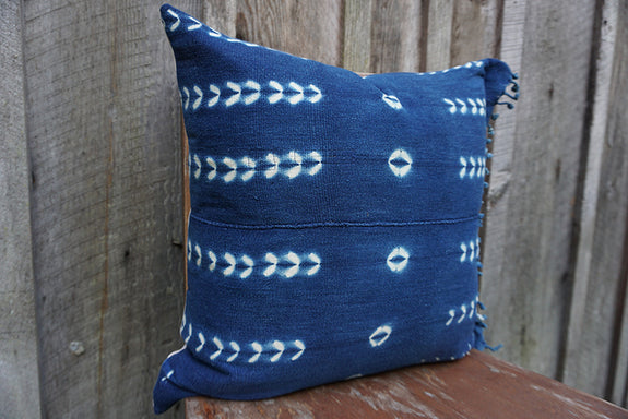 Romina - Vintage African Indigo Pillow