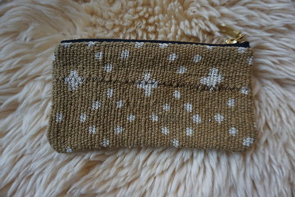 Zippered Pouch made with African Mudcloth - #321