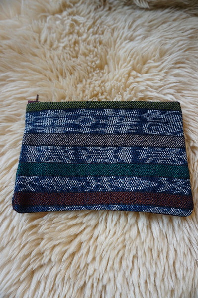 Zippered Pouch made from Guatemalan Corte - #322