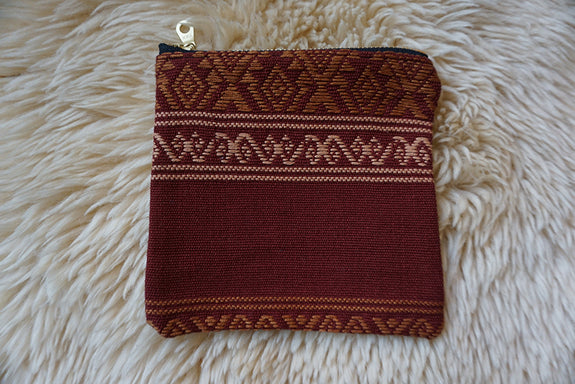 Zippered Pouch made from Mexican Textile - #330
