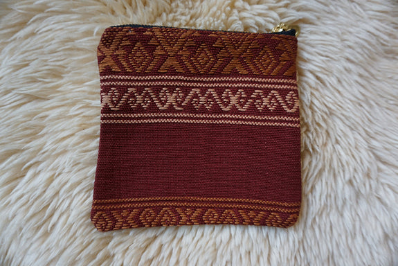 Zippered Pouch made from Mexican Textile - #330
