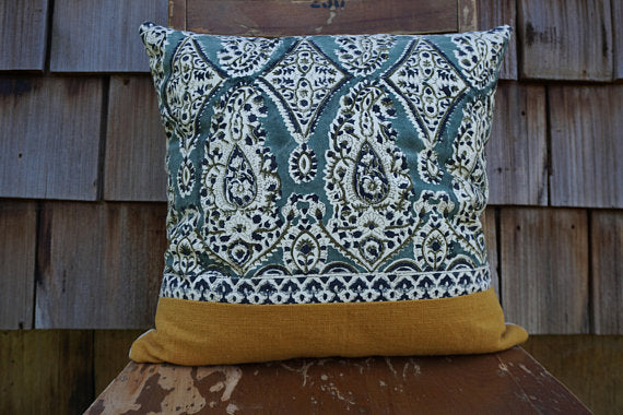 Maribelle - Indian Blockprint Pillow