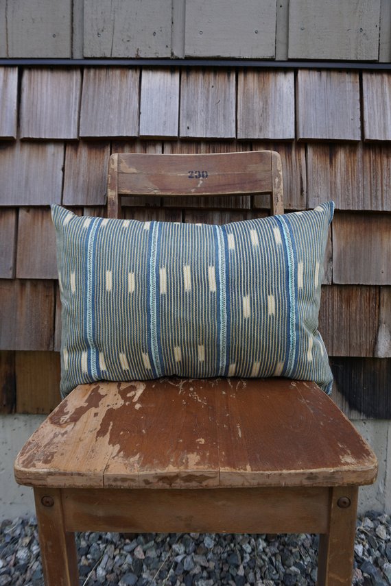Emma - Vintage African Baule Pillow