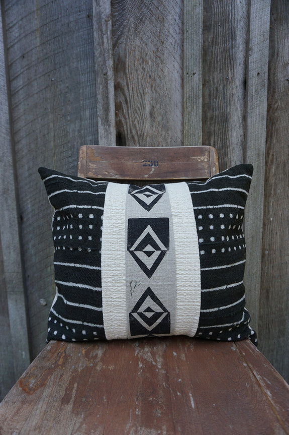 Sadia - African Mudcloth and Blockprint Pillow