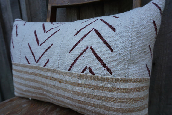 Fran - African Mudcloth and Indonesian Cotton Pillow