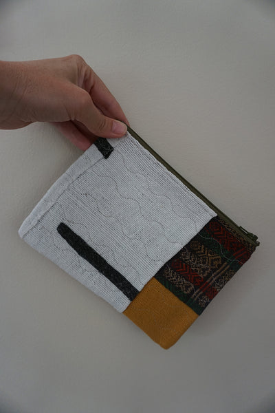 Zippered Patchwork Pouch - #9