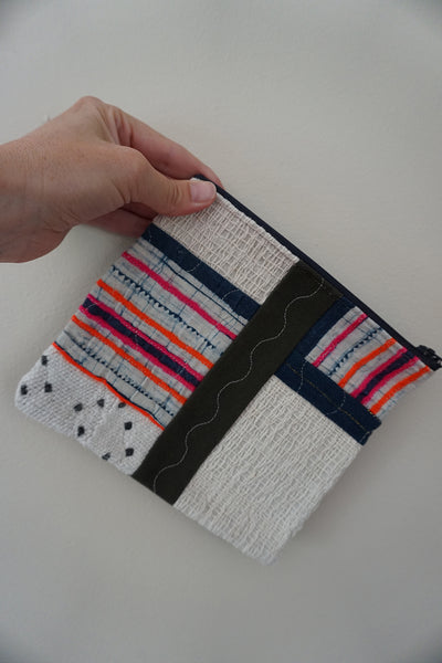 Zippered Patchwork Pouch - #17