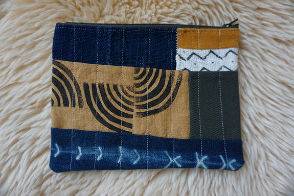 Zippered Patchwork Pouch - #16