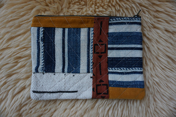 Zippered Patchwork Pouch - #11