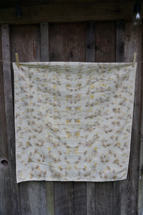 Naturally Dyed Tea Towel - Multi