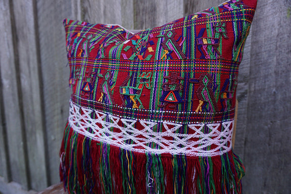 Calantha - Vintage Guatemalan Textile Pillow