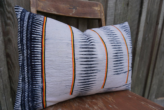 Elora - Indigo Hmong Textile Pillow
