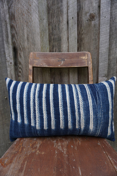 Lina - Vintage African Indigo Pillow