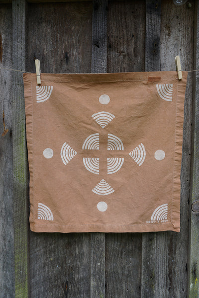 Naturally Dyed + Blockprinted Set/2 Napkins - Terra