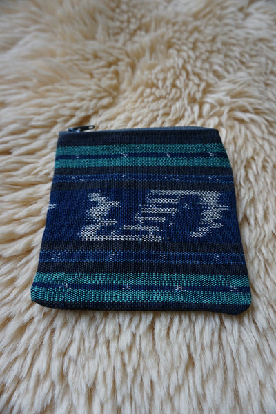 Zippered Pouch made from Indonesian Textile - #388