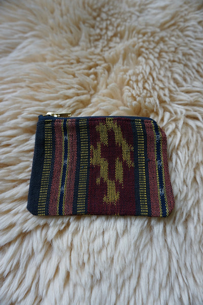 Zippered Pouch made from Indonesian Textile - #385