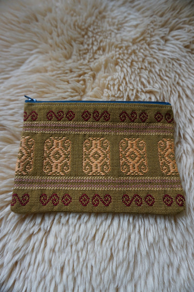 Zippered Pouch made from Mexican Textile - #349