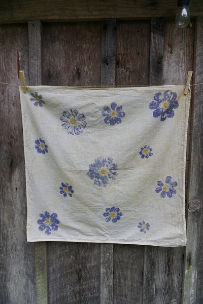 Naturally Dyed Organic Cotton Napkin - Cosmos