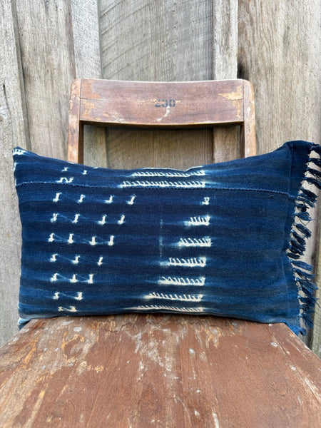 Amos - Vintage African Indigo Pillow