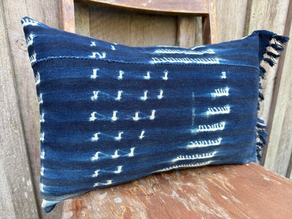 Amos - Vintage African Indigo Pillow