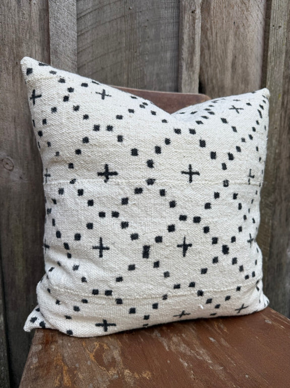 Aster - African Mudcloth Pillow