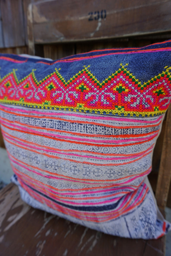 Aurelia - Vintage Hmong Textile Pillow