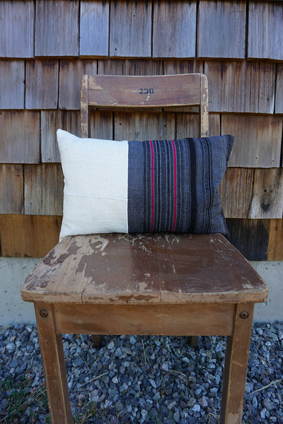 Lyric - Hmong Textile + African Cotton Pillow