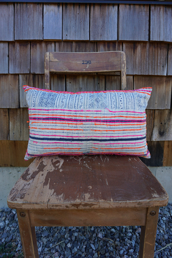Calona - Vintage Hmong Textile Pillow