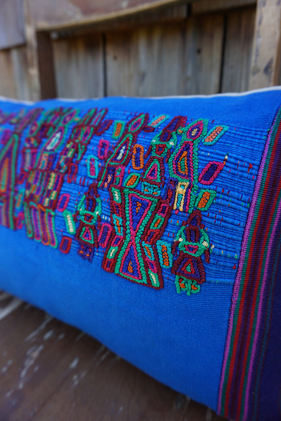 Sunshine - Vintage Guatemalan Textile Pillow