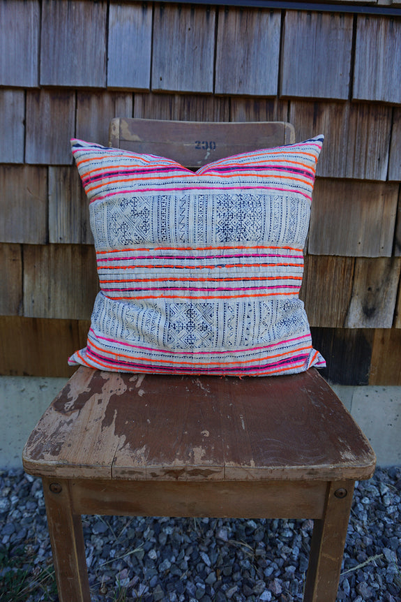 Riah - Vintage Hmong Textile Pillow
