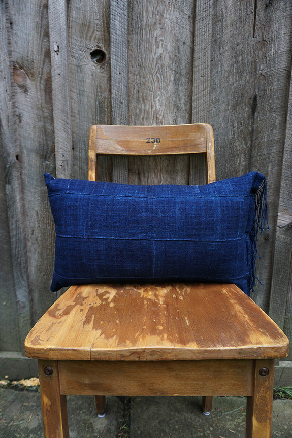 Gisela - Vintage African Indigo Pillow