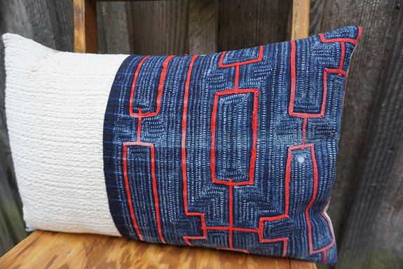 Sydney - Vintage Hmong Textile Pillow