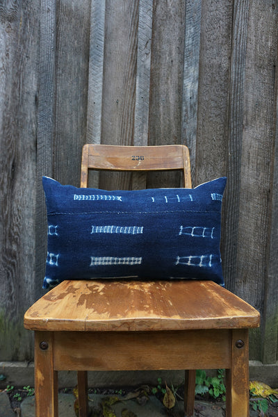 Reagan - Vintage African Indigo Pillow