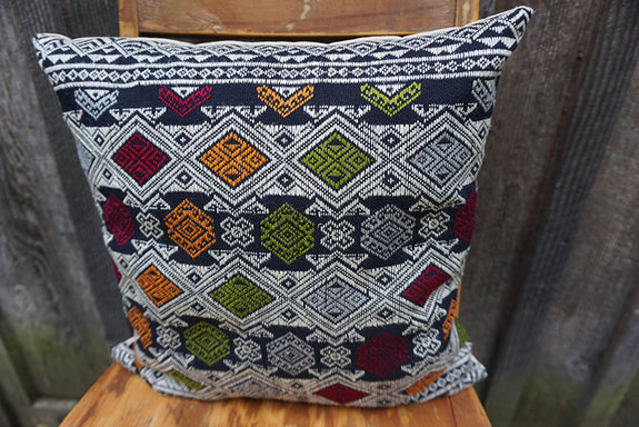 Valerie - Vintage Laotian Silk Textile Pillow