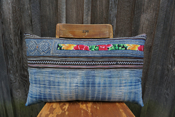 Vivian - Vintage Hmong Textile Pillow