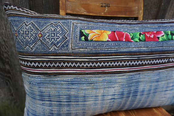 Vivian - Vintage Hmong Textile Pillow