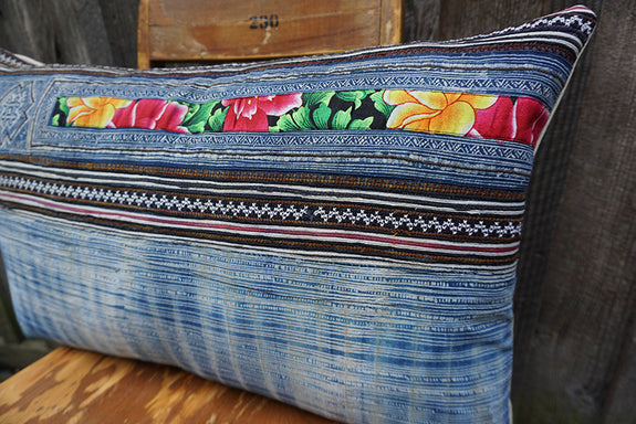 Vivian - Vintage Hmong Textile Pillow