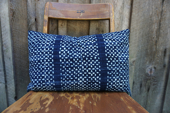 Elliot - Vintage African Indigo Pillow