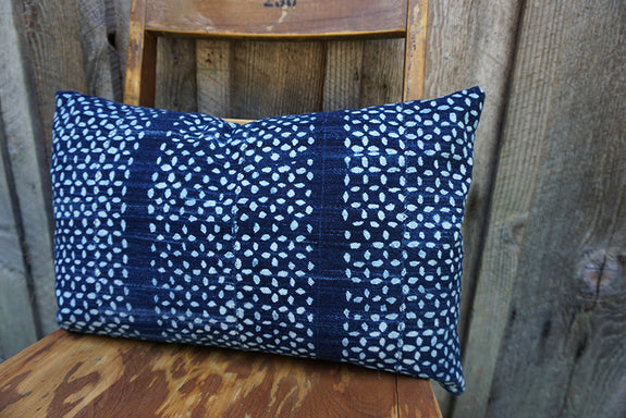 Elliot - Vintage African Indigo Pillow