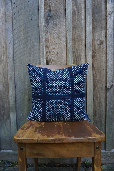 Bobbie - Vintage African Indigo Pillow