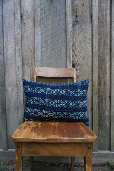 Devin - Vintage African Indigo Pillow