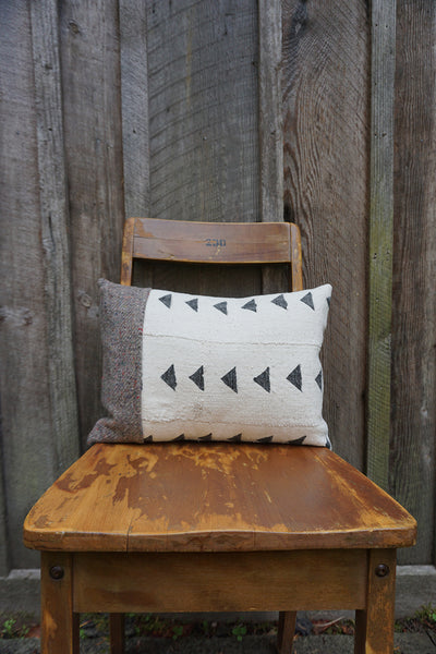 Molly - African Mudcloth with Canadian Wool Pillow