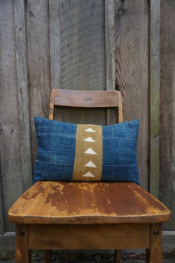 Adeline - African Indigo and Mudcloth Pillow