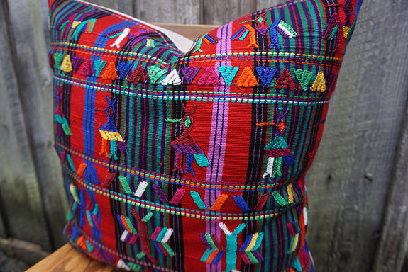 Carmen - Vintage Guatemalan Textile Pillow