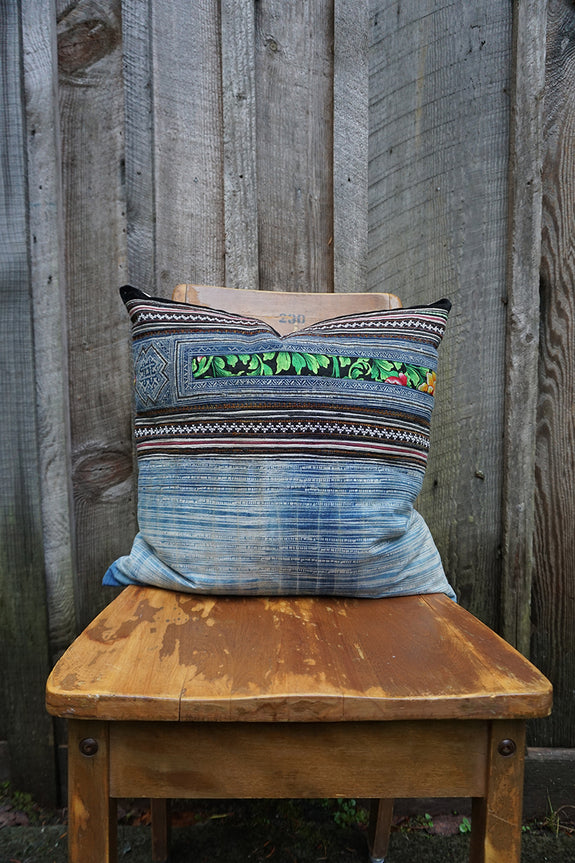 Elise - Vintage Hmong Textile Pillow