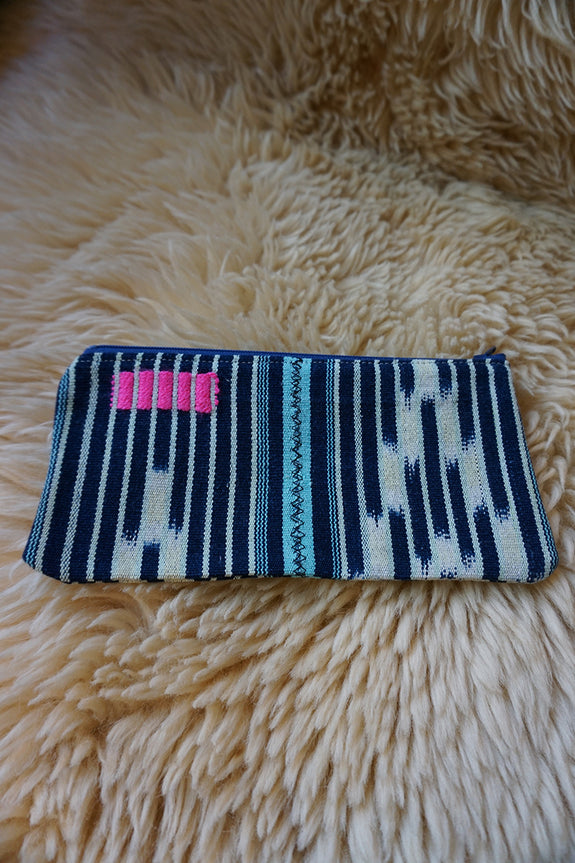 Zippered Pouch made from Vintage Baule Textile - #235