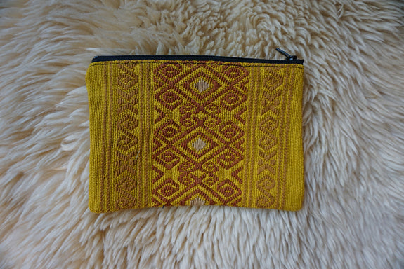 Zippered Pouch made from Mexican Textile - #242