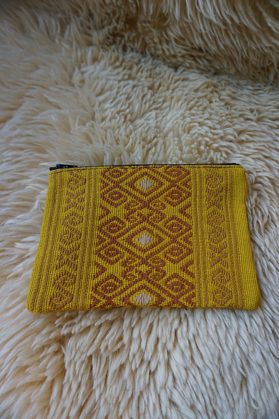 Zippered Pouch made from Mexican Textile - #242